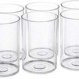 (Pack of 6) Transparent Nice Look Fiber Plastic Glass Glass Set (300 ml,) Glass Set Water/Juice Glass-image-52