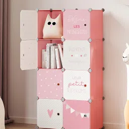8-Door 8-Shelf Plastic kids Collapsible Cupboard PC Collapsible Wardrobe-picture-24