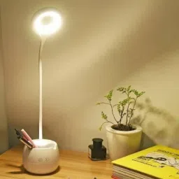 Study Desk Light with 360 Degree Flexible, Modern Touch Control, Advanced Pen and Mobile Holder Design with Night Lamp Table Lamp(All in one Table Lamp) Study Lamp-13