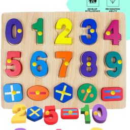 Montessori Toys 0to10 Number Counting Puzzle Mathematical Signs Learning Board-image-86