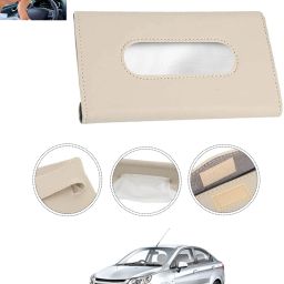 Universal Leatherite Rectangle Beige Tissue Box For Car/office/Home-235 Vehicle Tissue Dispenser-image-104