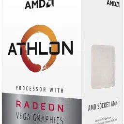 AMD Athlon 3000G with Radeon Vega 3 3.5 GHz AM4 Socket 2 Cores 4 Threads 1 MB L2 4 MB L3 Desktop Processor-10