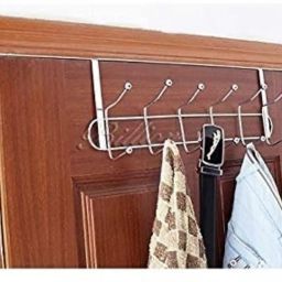 Agyvvt Heavy-Duty Steel Door Hook Hanger, Space-Saving Organizer, Wall Hook Rack ["White"] Handkerchief-image-13