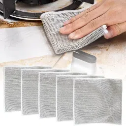 Non-Scratch Wire Dishwashing cloth ,Multipurpose Cleaning Scrubber for Kitchen Scrub Pad, Stainless Steel Scrub-image-45