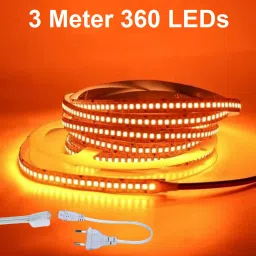 360 LEDs 3 m Orange Steady Strip Rice Lights-28
