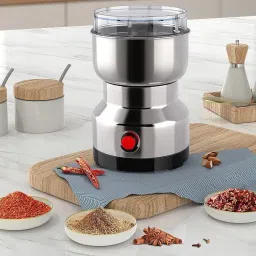 Electric Dried Spice & Coffee Grinder & Chopper Crusher for Home, Detachable Cup 5 Cups Coffee Maker-image-47