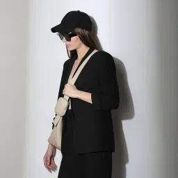 Women Solid Single Breasted Formal Blazer-image-11