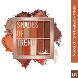 Shades Of Trend Eyeshadow Palette - Natural, Warm Rust or Dreamy Glossy Hues 12 g-7