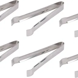Stainless Steel 6 Pcs Ice Tong For Bar/Home/Kitchen/Hotel Stainless Steel 6 Pcs Ice Tong For Bar/Home/Kitchen/Hotel 16.5 cm Ice Tong Set-picture-26