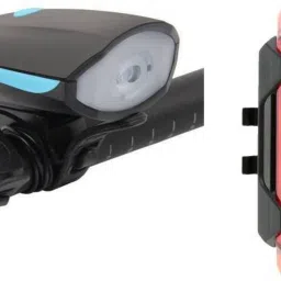 USB Rechargeable Cycle Horn with Light with USB Rechargeable Cycle tail light LED Front Rear Light Combo-6