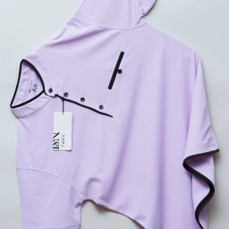 Men Solid Mandarin Collar Polycotton Purple T-Shirt-image-84