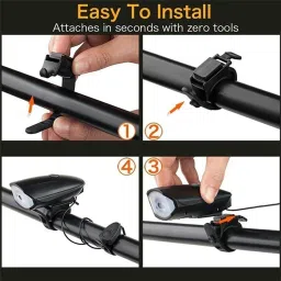 spokefox LED Front Cycle Torch | Cycle Head Light with Horn | LED Front Light image 3