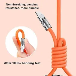 QIZMI 3-in-1 Cable 1.2 m USB Charging Cable, Mobile, Tablet, Computer, Laptop, Power Bank, Smart Watch, Trimmer, Speaker Cable for Android & IOS-31