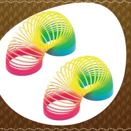 Rainbow Spring Magic Spring Gag Toy for kids (Packof 2pcs)-L163 Slinky Magic Spring Gag Toy-image-82