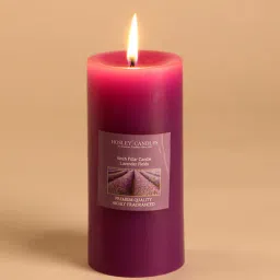 hosley Lavender Fields Aroma Purple Wax Pillar Candle-picture-47