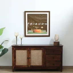 mudramark from pepperfry Kalki Sheesham Wood Sideboard in Scratch Resistant Provincial teak-picture-11