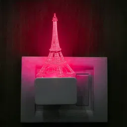 starlaser Acrylic Engraved with 7-Colors Changing 3D Optical Illusion Eiffel tower985 lamp Night Lamp image 3