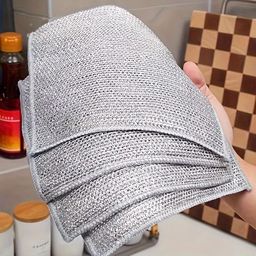 vrdh (Pack of 20) Dishwashing WIre Cloth/ Stainless Steel Scrub Pads 1.1710 Stainless Steel Scrub-picture-22