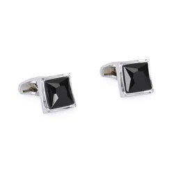 Calvadoss Silver-Toned & Black Cufflink-image-24