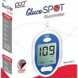 point of care Gluco (Model-PGS-10) Spot With Biosensor Ejection Alternate Site Testing Meter Glucometer image 3