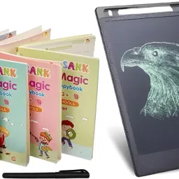 Magic Practice Copybook + LCD Writing Tablet Set for Kids (3-7 Years)-image-60