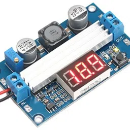 DC 100W LTC1871 3-35V Boost Power Module Voltage Regulated + LED Voltmeter Voltmeter-image-57