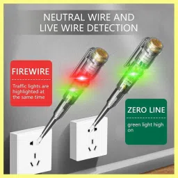 ekavir AC/DC Voltage Tester Voltage Tester Detector 3IN1 tester and continuity check Digital Voltage Tester image 3
