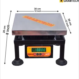 GRAMTECH Weight 100kg x 10g Weighing Scale Machine Double Display for Shop Weighing Scale image 2