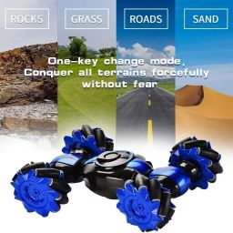 aavkar creation Hand Gesture Sensor RC Stunt Car Double Sided Rotating Remote Control Car _H3 image 3