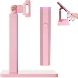 Solid Colored Pen Shaped Rechargeable Mini UV LED Nail Lamp with Rotating Stand Nail Polish Dryer-picture-38