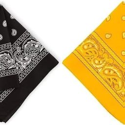 TKSA STYLE Handkerchief for Women Men Black Yellow ["Black","Yellow"] Handkerchief-image-14