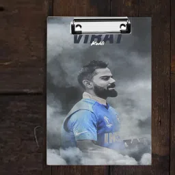 Virat Kohli Digital Reprint Clip Board Exam Pad (14x10 Inches) exam pad-11