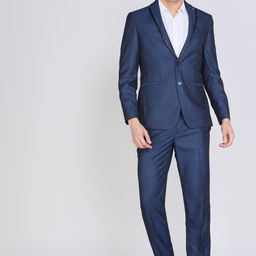 peter england Men Tuxedo Style Checkered Suit-picture-32