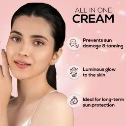 renee Sunscreen - SPF 50 Lumi Glow Highlighting, Non-Sticky, No White Cast, UVA-UVB Protection image 2
