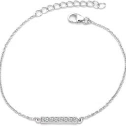 Femme Jam 925 Sterling Silver Zirconia Crystals Minimalistic Design Bracelet for Women White Gold Swarovski Crystal Bracelet-image-27