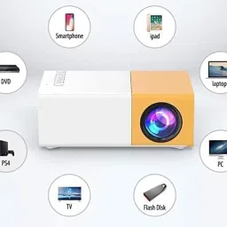 VOLTegIC Smart-Home Projectors LCD 1080P LED Projector 400 lm LED Corded & Cordless Portable Projector-22