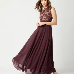 Women Gown Brown Maxi/Full Length Dress-image-44