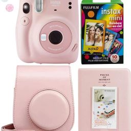 FUJIFILM instax mini 11 Instax Mini 11 Blush Pink Instant Camera with rainbow film, pouch and album Instant Camera-19