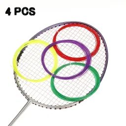 Badminton Racket String (Wire) Pack of 4 Multi Color 0.7 Badminton String - 10.3 m-15