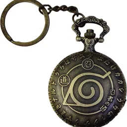 Hiddenleafstore HLS-WATCH Hidden Leaf Village Watch Keychain (Metal) Brown Metal Pocket Watch Chain-image-9
