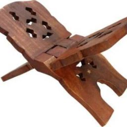 Divine Edge Wooden Rehal – Handcrafted Elegance for Your Sacred Moments Wooden Brown Rehal-image-47
