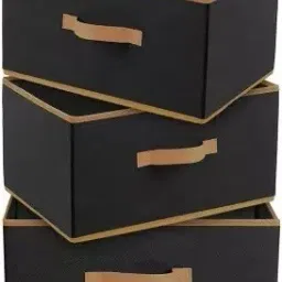 Foldable Rectangular Drawer Storage Organizer with Side Handle for Toys/Cloths Storage Box-26