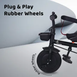 r for rabbit Tiny Toes T40 Plus 1.5-5 Year Kids Cycle with Rubber Wheel & 360° Rotatable Seat TCTT40PMB2 Tricycle image 5
