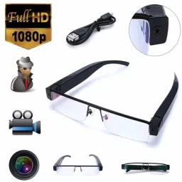 SPYTECTIFY Full HD Lens 1920 Pixel Video Recording Hidden Spectacles Spy Glasses Camera Security Camera image 2