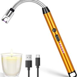 Hiwaga USB Rechargeable Windproof Electric Gas Arc Lighter Candle Lighters Electric gas lighter Cigarette Lighter, USB Charger-23