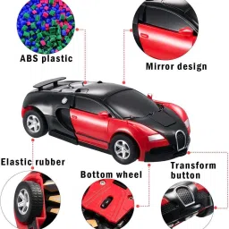 rodio Robot to Car Automatically,Robot Toy, with Light and Sound image 4