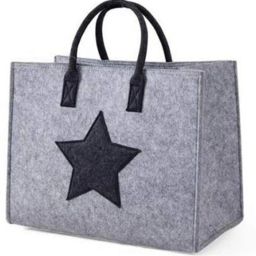Shopping Bag, Storage Tote Utility Bag with Handles for Grocery Grey(Small) Grocery Bag-image-31