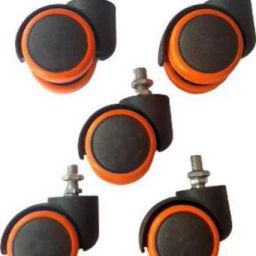 Thread Mount Orange Chair Rolling Tyre Castors for Office Chair / Counter Table / Cooler Stand / Container etc. Orange Thread Castor Appliance Furniture Caster-16