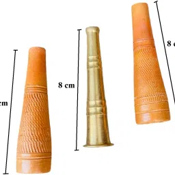 Resuable And Pocket Friendly 08 Cm Hukka Chillum Pipes Brass, Terracotta Outside Fitting Hookah Mouth Tip-image-50
