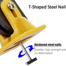 niktion 50 PCS Tile Levelling System Kit Tile Levelling Clip for Floor Wall Tiles Reusable T-Type Tile Levelling Tools Non-magnetic Line Level image 5